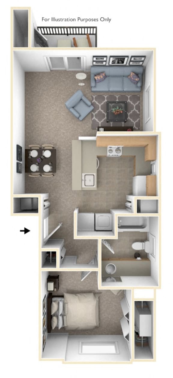 1 & 2 Bedroom Apartments in Perrysburg, OH Tracy Creek Apartment Homes